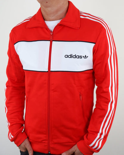Adidas Originals Block Track Top Core Red