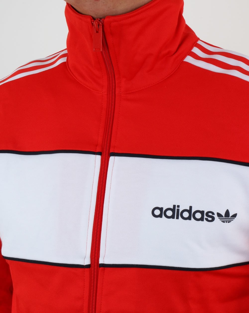 Adidas Originals Block Track Top Core Red