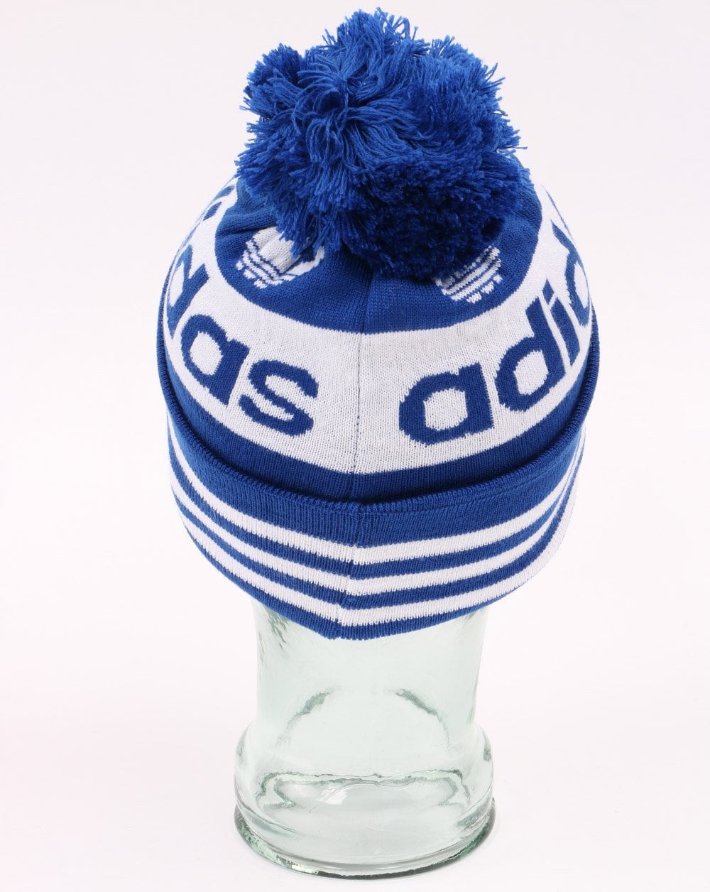 Adidas Originals Jacquard Bobble Hat Beanie Blue