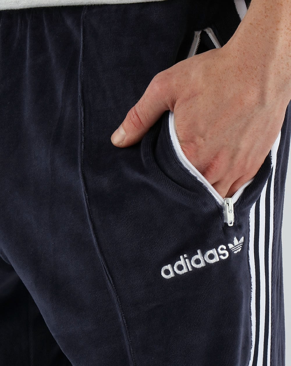 Adidas Originals OS Velour Beckenbaeur Track Pants Legend Ink