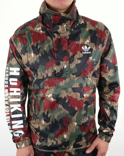Adidas Originals Pharrell Williams HU Hiking Half Zip Camo Windbreaker