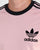 Adidas Originals Retro 3 Stripes T Shirt Pink/Black