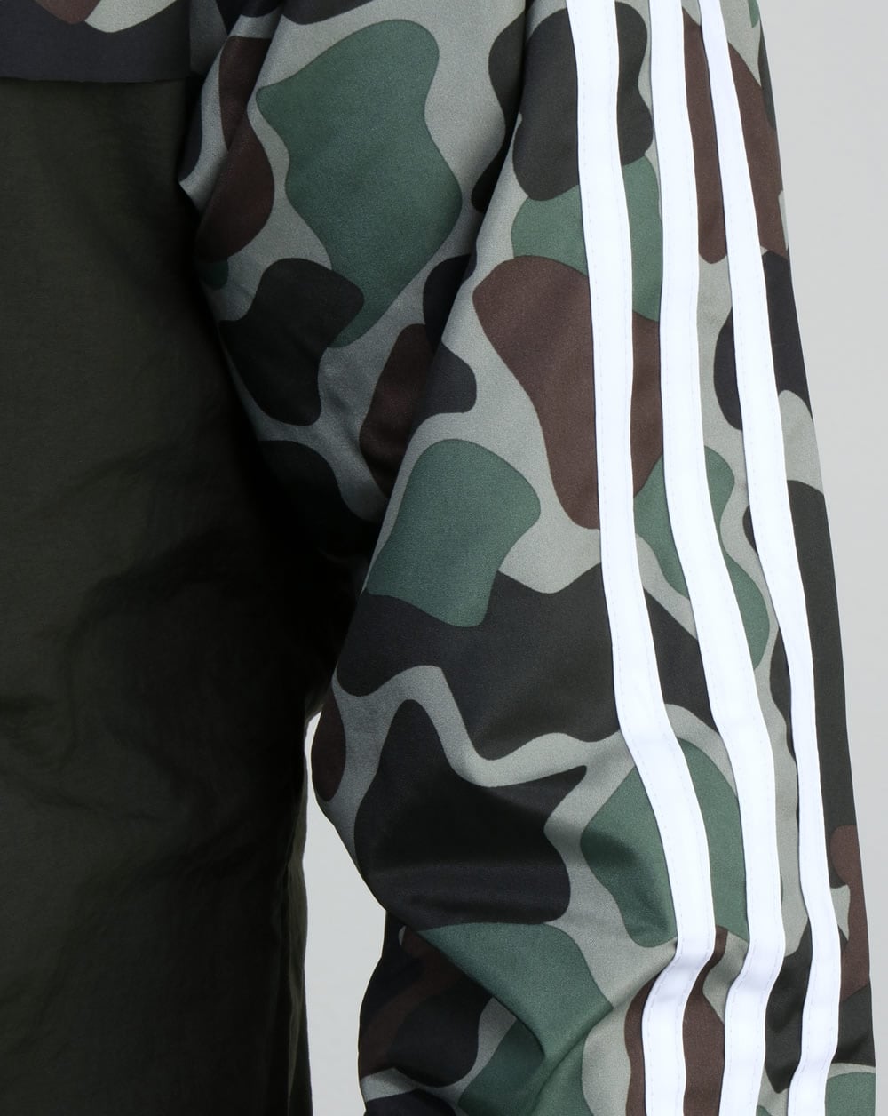 Adidas Originals split khaki Camo Windbreaker