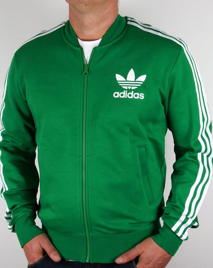 Adidas Originals Superstar Track Top Green/White
