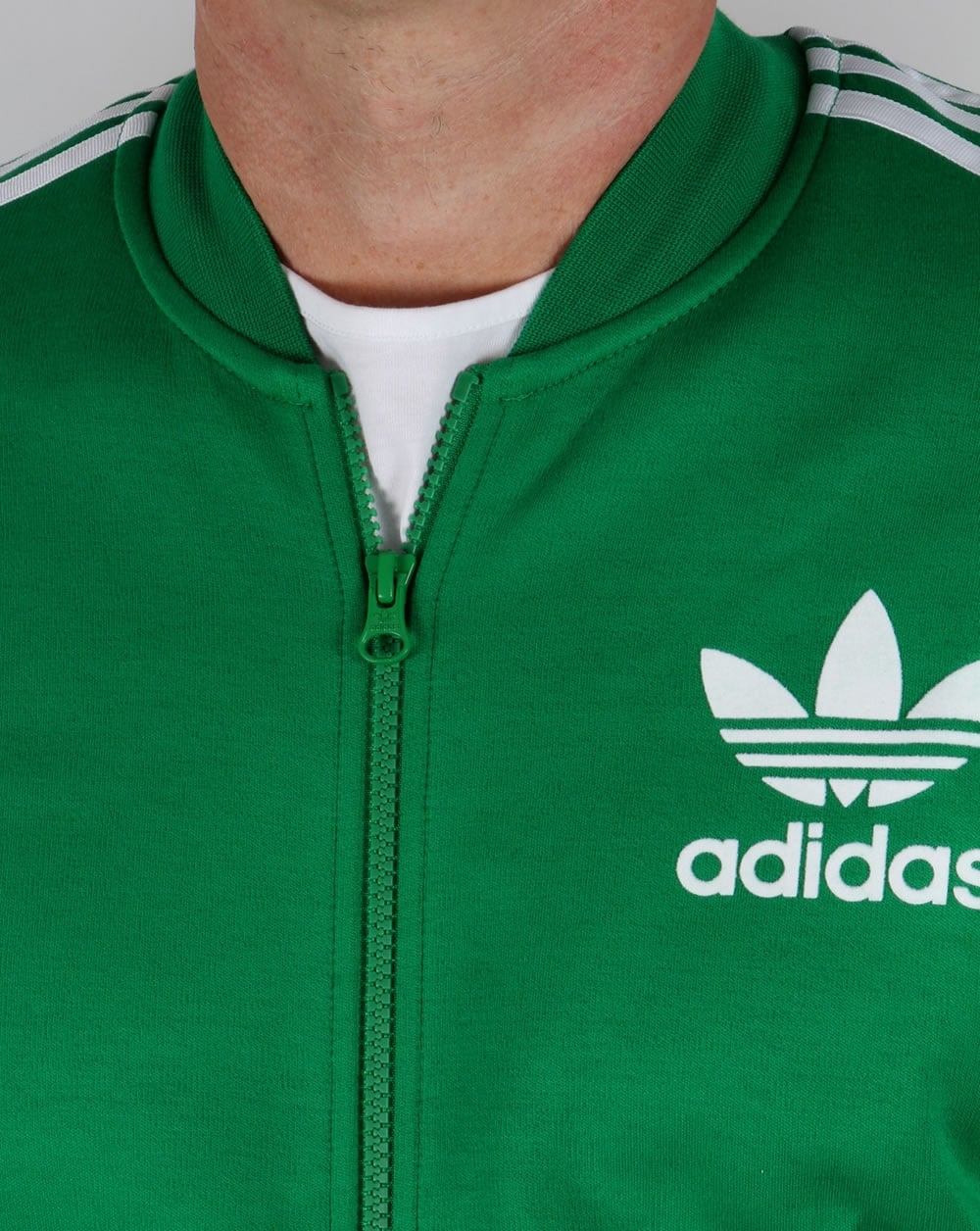 Adidas Originals Superstar Track Top Green/White