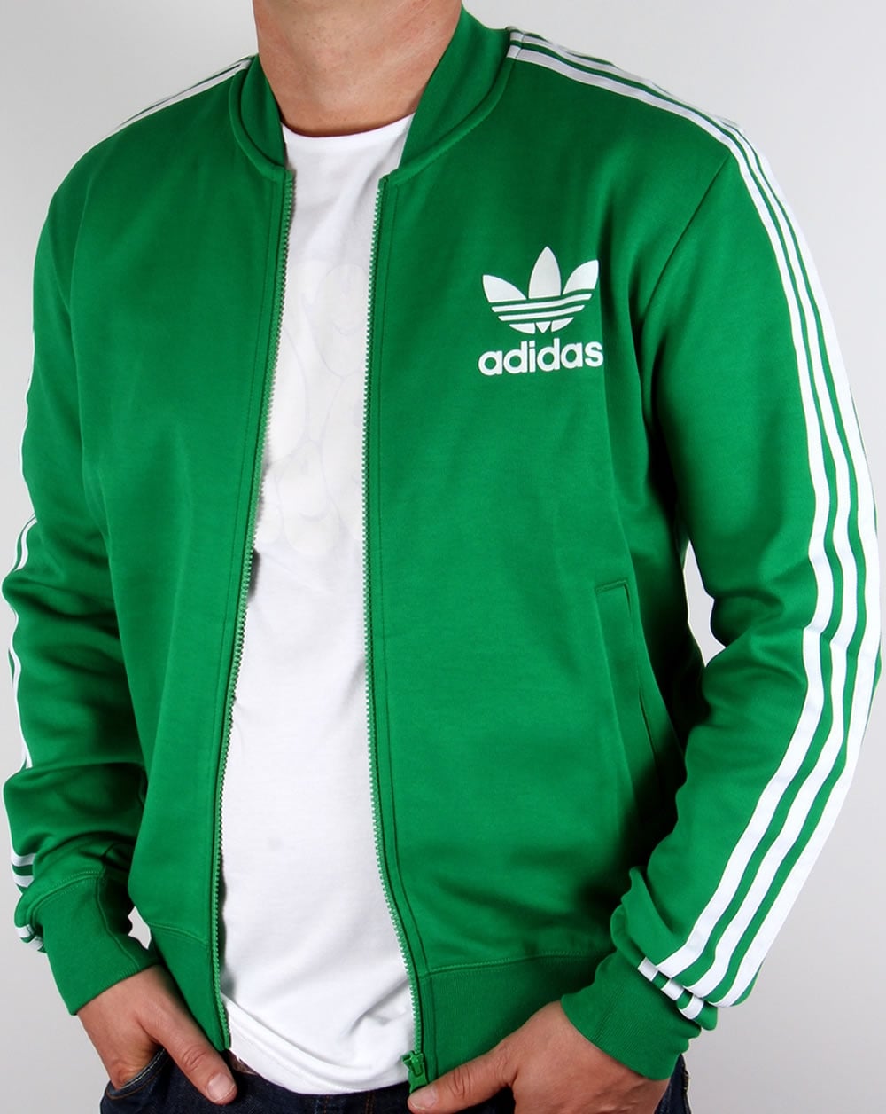 Adidas Originals Superstar Track Top Green/White