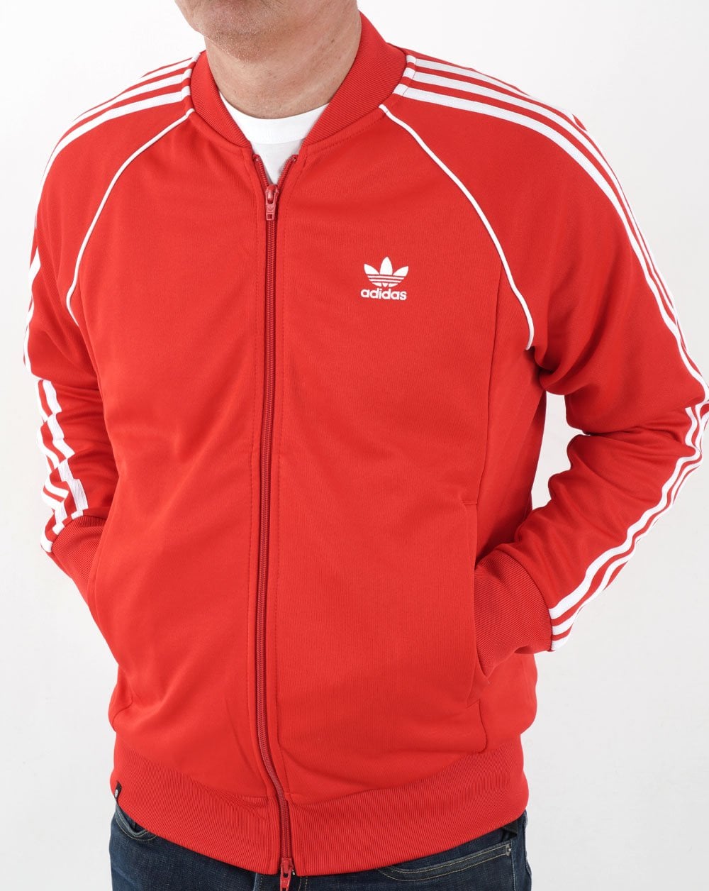 Adidas Originals Superstar Track Top Red