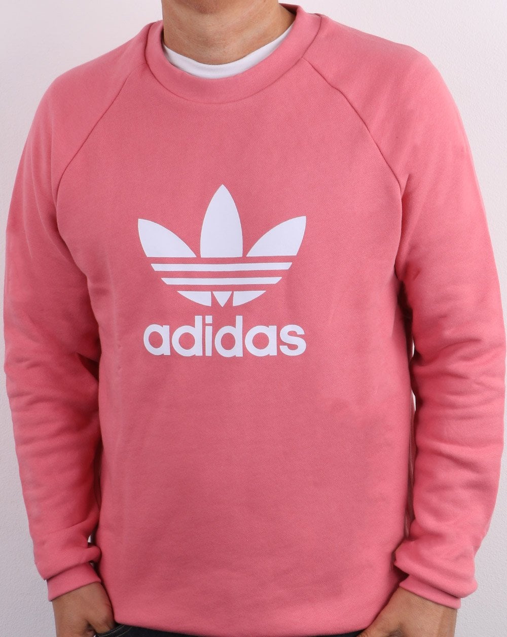 Adidas Originals Trefoil Crew Sweat Pink