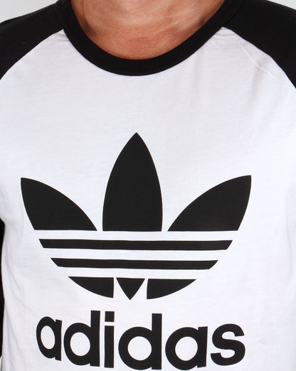 Adidas Originals Trefoil Long Sleeve Raglan T-shirt White/black