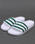 Adidas Premium Towelling Sliders White/Green