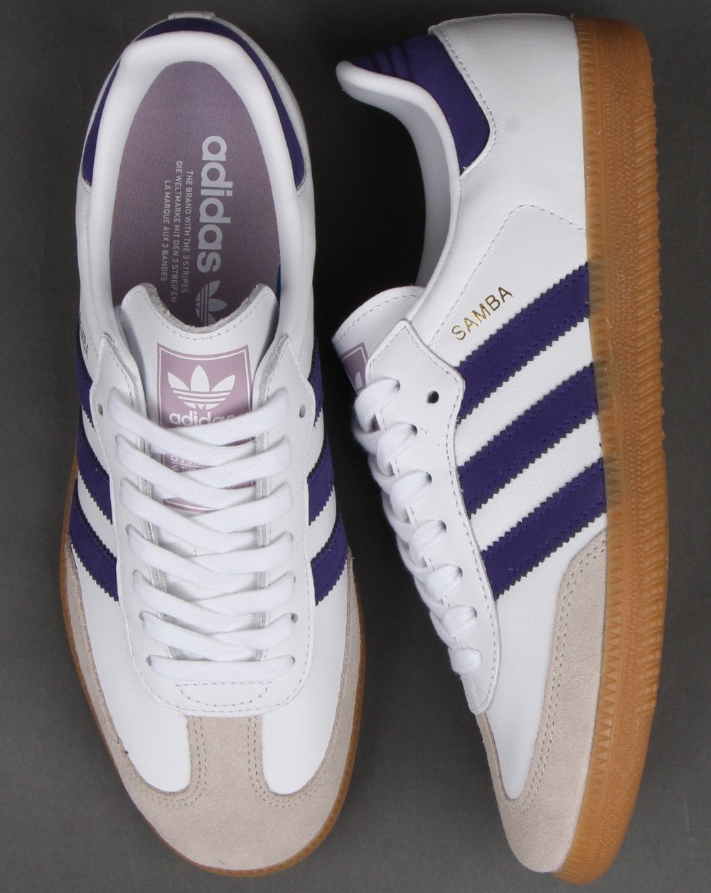 Adidas Samba Og Trainers White/Purple