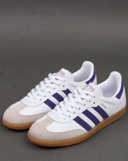 Adidas Samba Og Trainers White/Purple