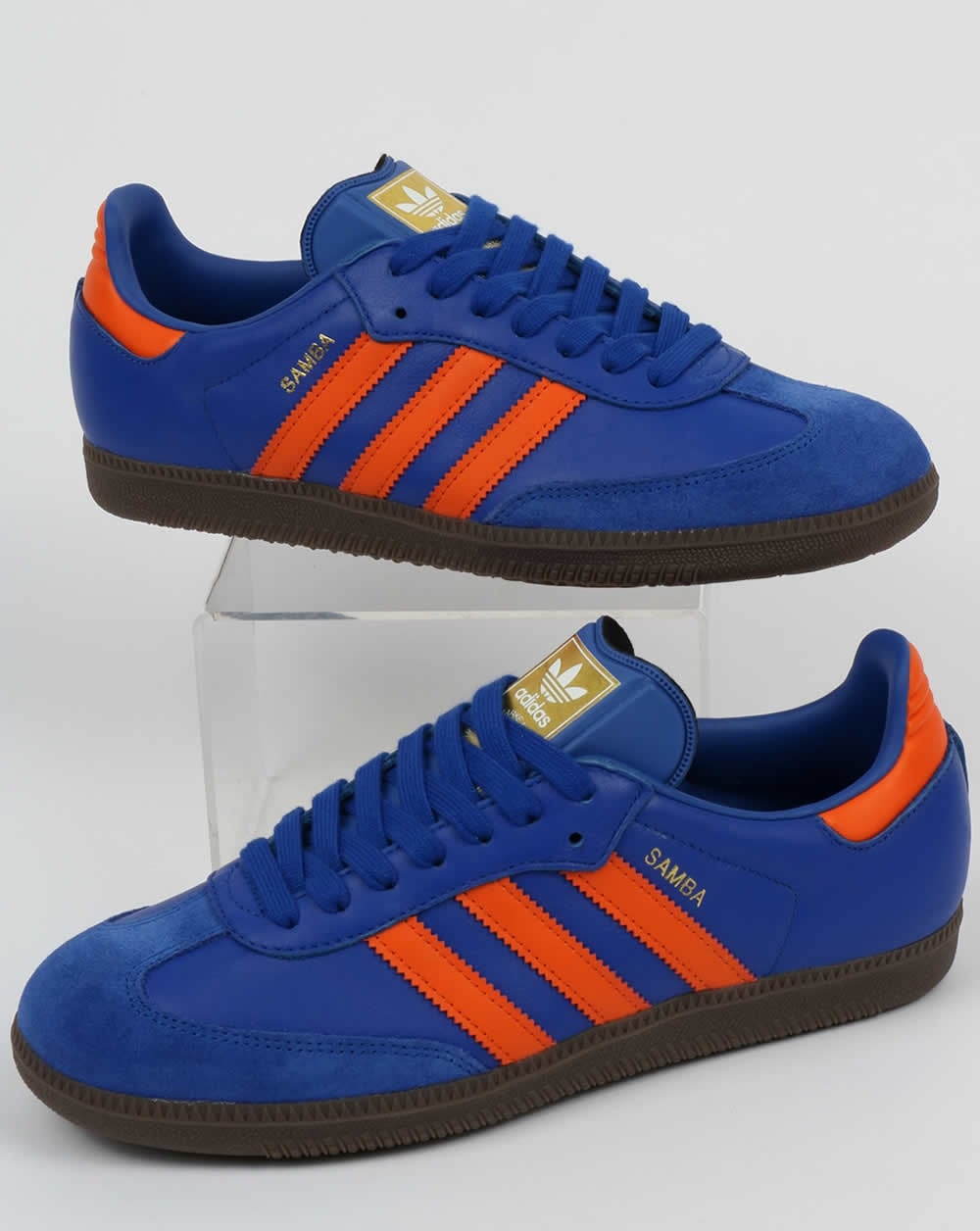 Adidas Samba Trainers Bold Blue/Orange