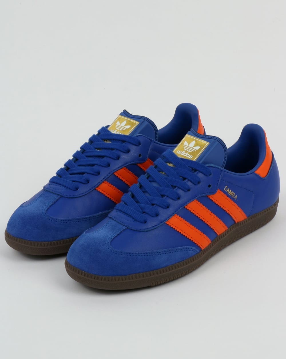 Adidas Samba Trainers Bold Blue/Orange