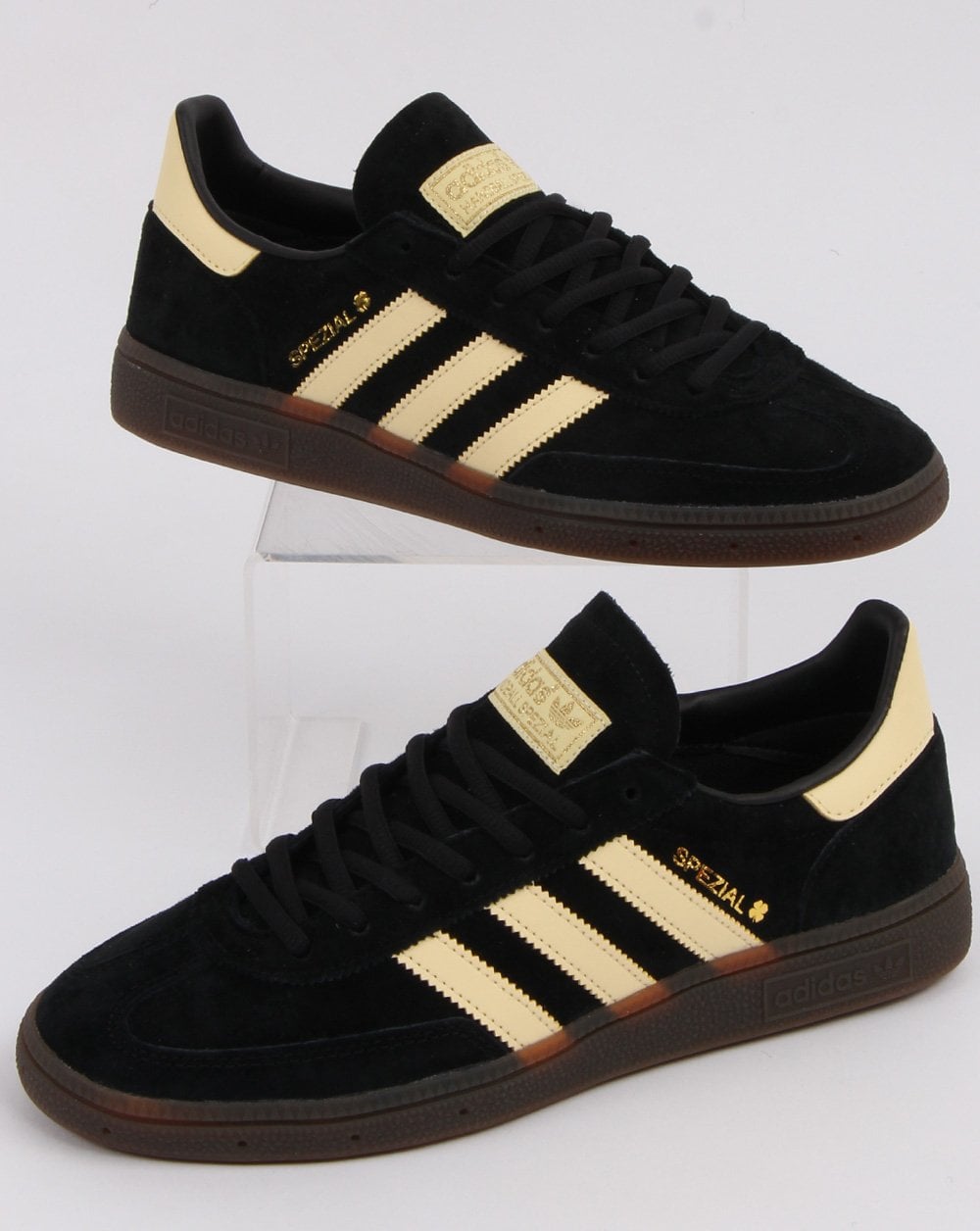 Adidas Spezial Trainers Black/Yellow Oslo