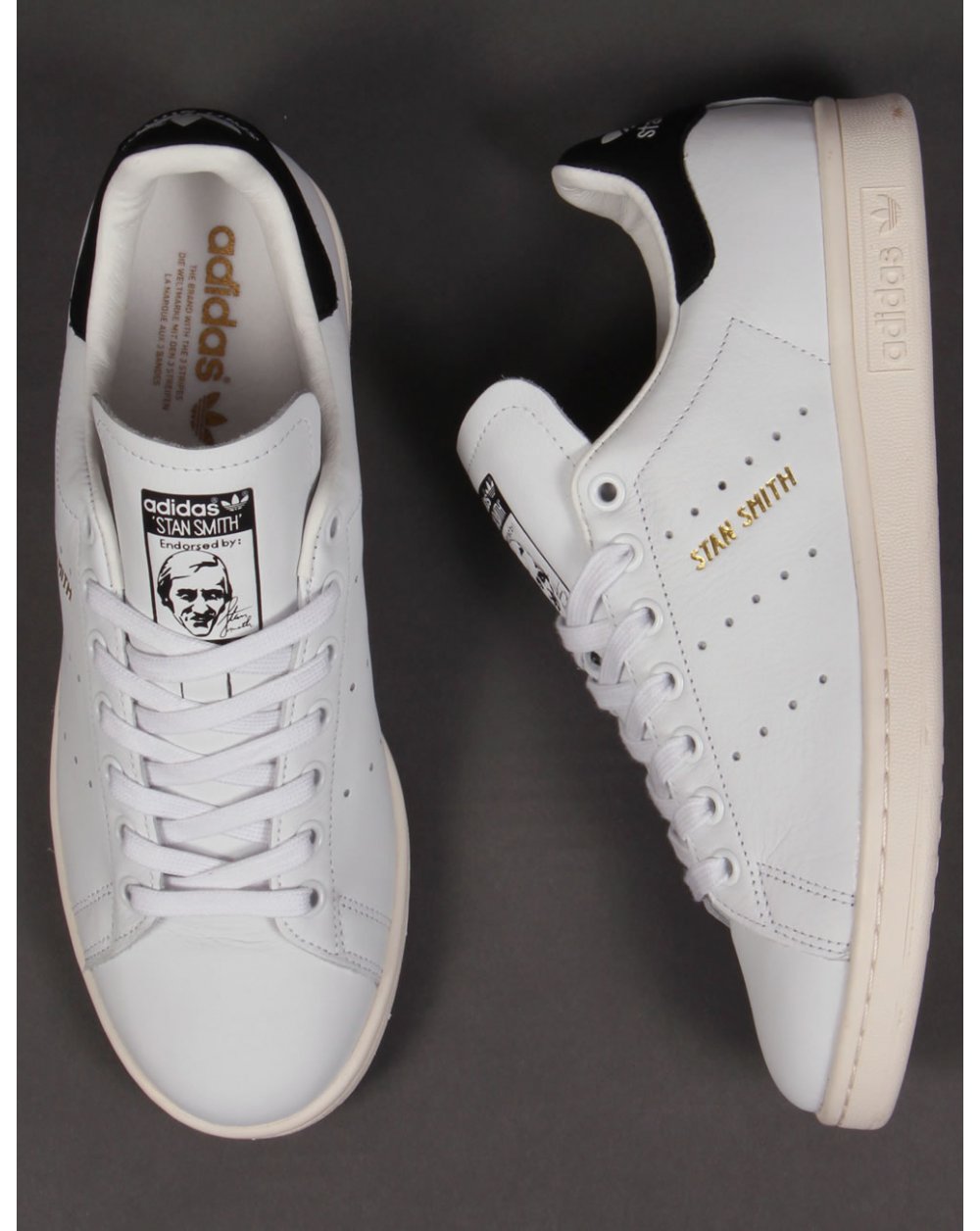 Adidas Stan Smith Trainers White/black/gold