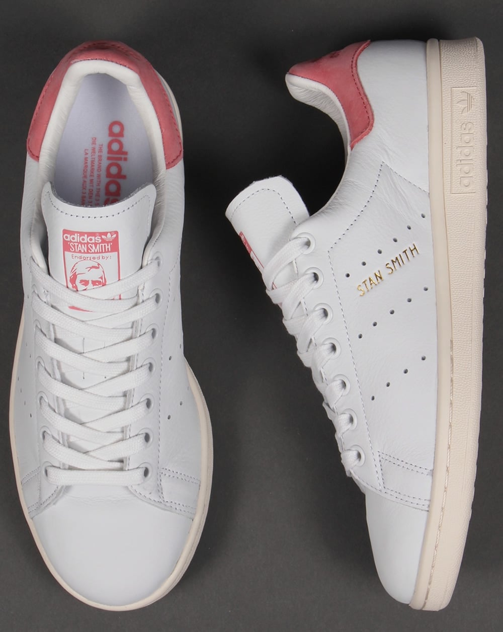 Adidas Stan Smith Trainers White/Pink