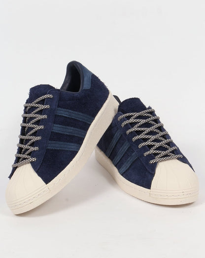 Adidas Superstar 80s Trainers Navy/Mineral Blue/White