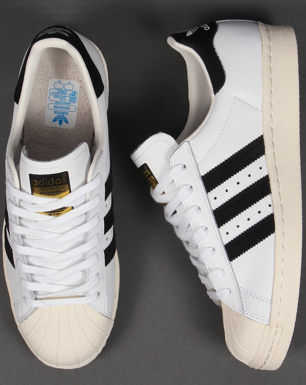 Adidas Superstar 80s Trainers White/Black