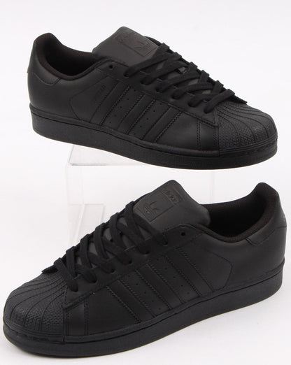 Adidas Superstar Trainers Triple Black