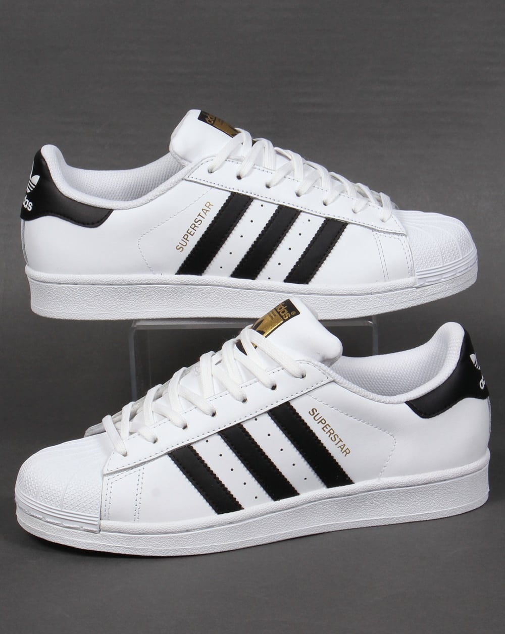 Adidas Superstar Trainers White/Black