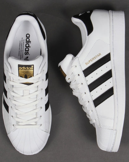 Adidas Superstar Trainers White/Black