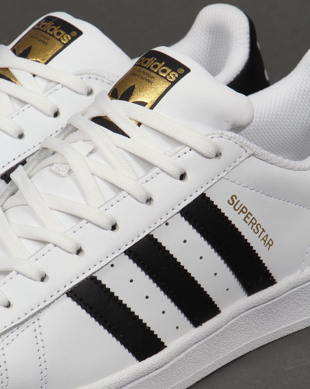 Adidas Superstar Trainers White/Black