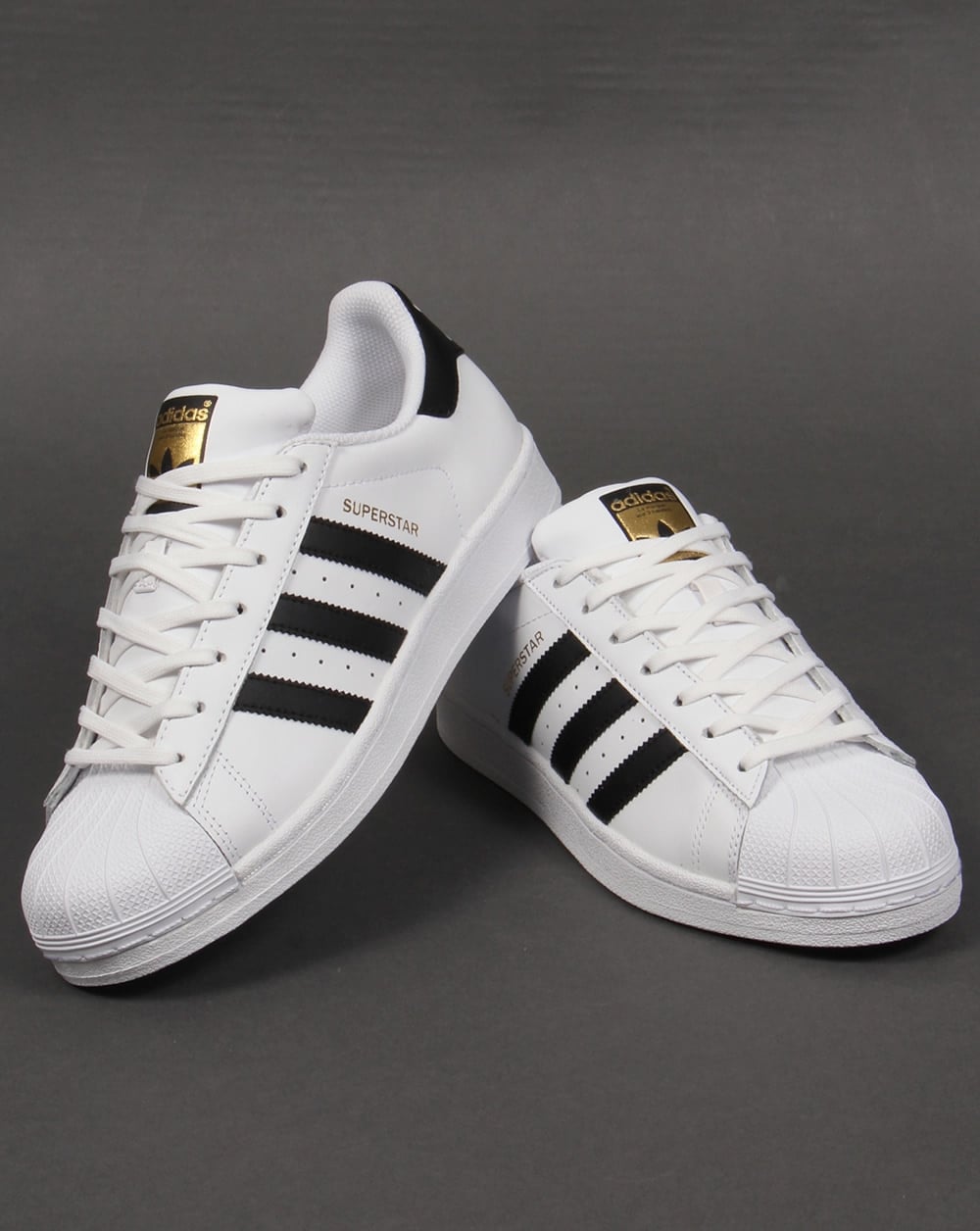 Adidas Superstar Trainers White/Black