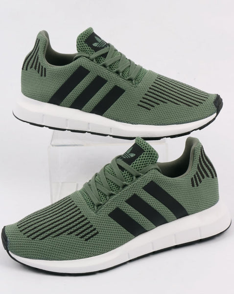 Adidas Swift Run Trainers Trace Green/Black