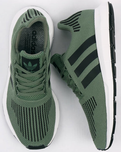 Adidas Swift Run Trainers Trace Green/Black