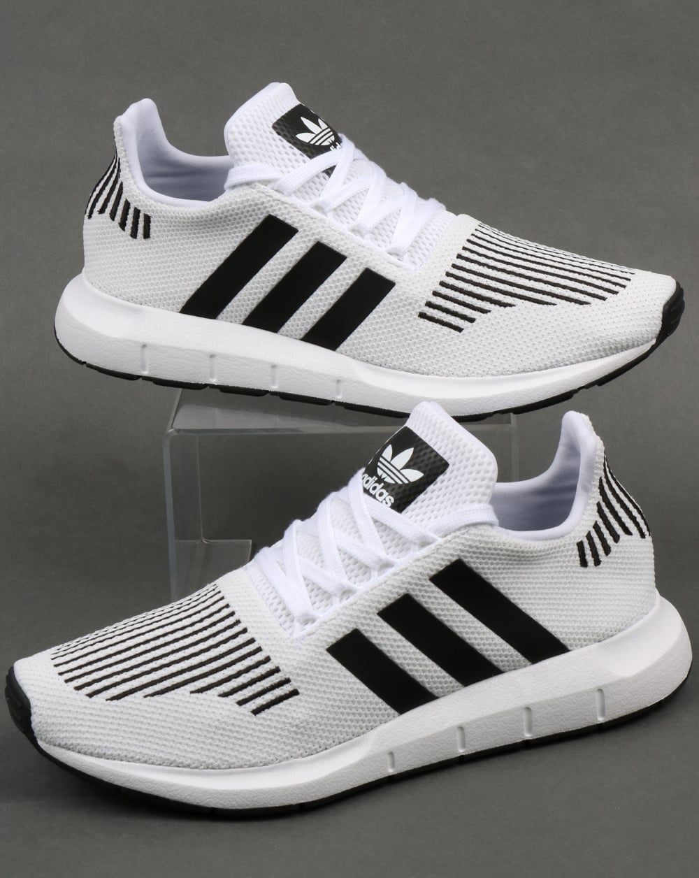 Adidas Swift Run Trainers White/Black/Grey