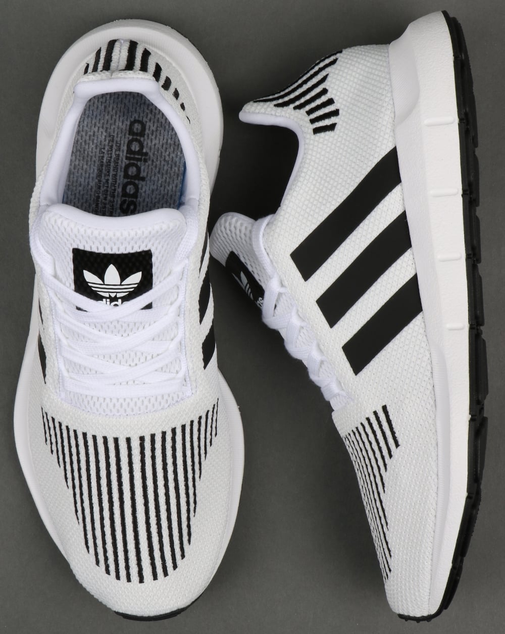 Adidas Swift Run Trainers White/Black/Grey