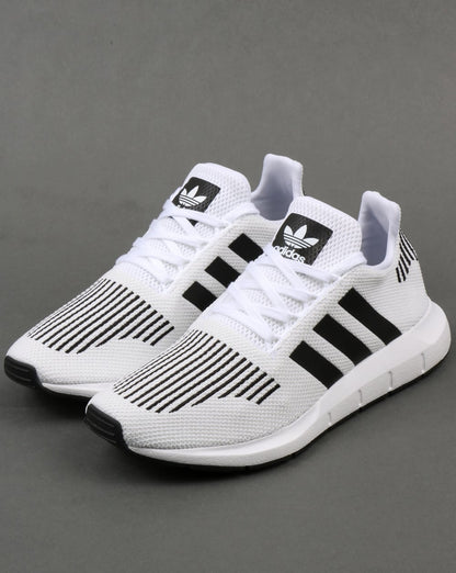 Adidas Swift Run Trainers White/Black/Grey