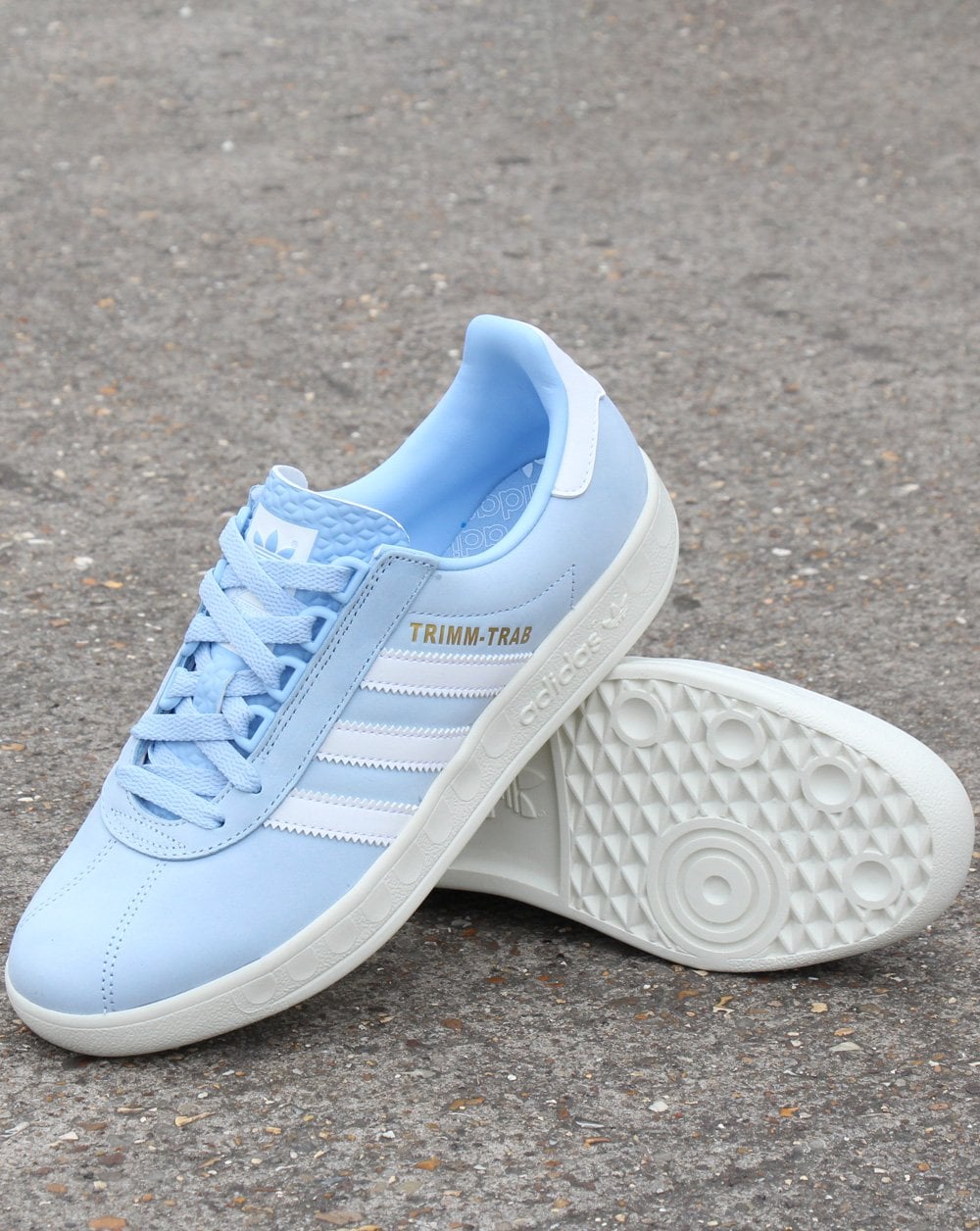 Adidas Trimm Trab Trainers Sky Blue/White