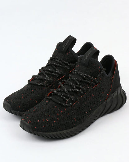 Adidas Tubular Doom Sock Trainers Black/Black/Trace Olive