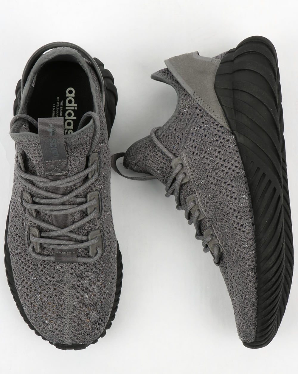 Adidas Tubular Doom Sock Trainers Grey/Black/White
