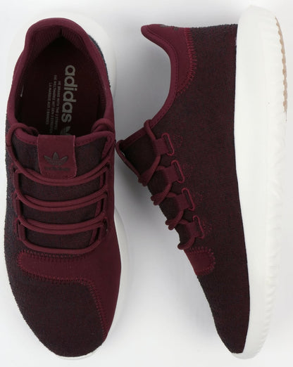 Adidas Tubular Shadow Trainers Maroon/Vapour Grey