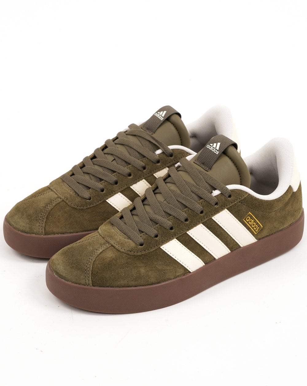 Adidas VL Court 3.0 Trainers Olive/Off White/Gum