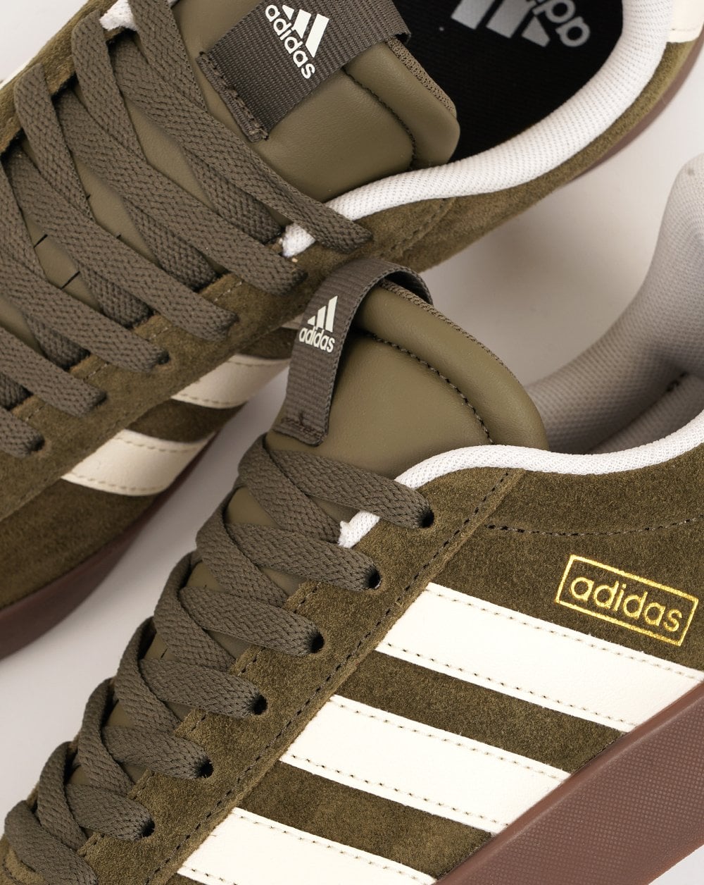 Adidas VL Court 3.0 Trainers Olive/Off White/Gum