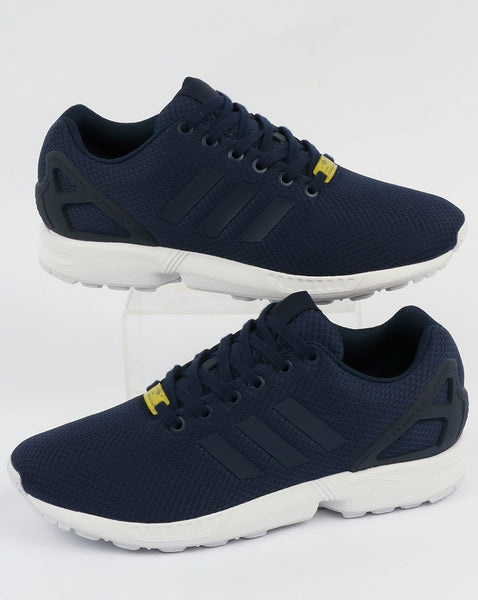 Adidas ZX Flux Trainers New Navy/White – 80s Casual Classics