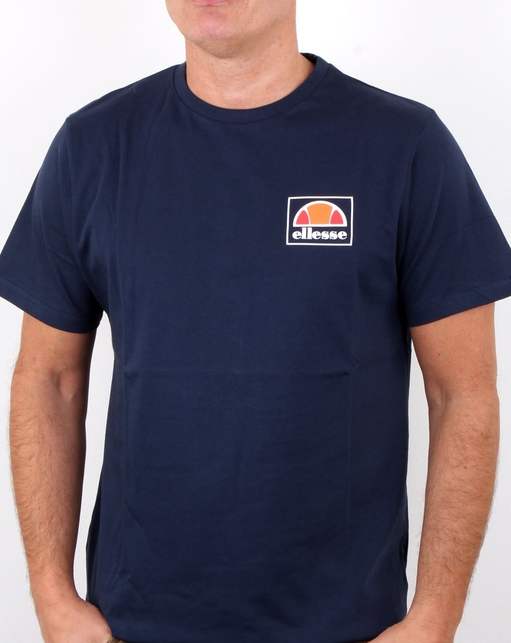 Ellesse Alfio T Shirt Twin Pack Navy/white