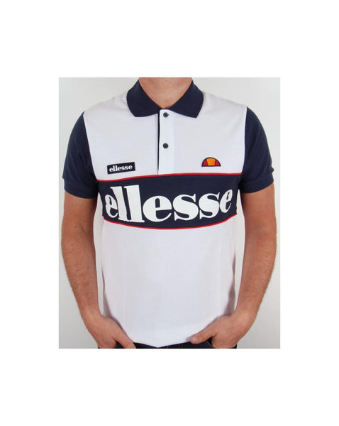 Ellesse Bartolami Polo Shirt White/navy