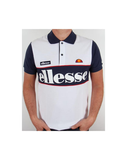 Ellesse Bartolami Polo Shirt White/navy