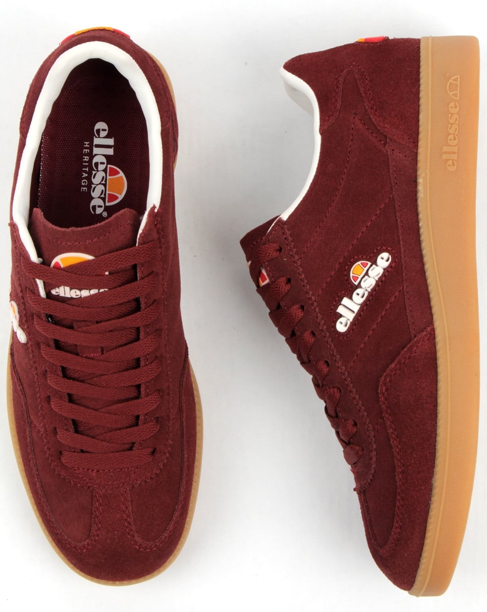 Ellesse Calcio Trainers Burgundy/gum