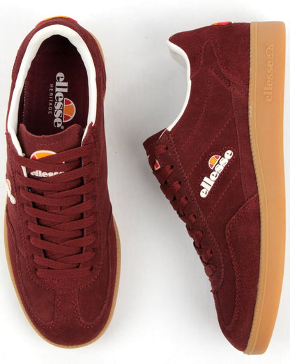 Ellesse Calcio Trainers Burgundy/gum