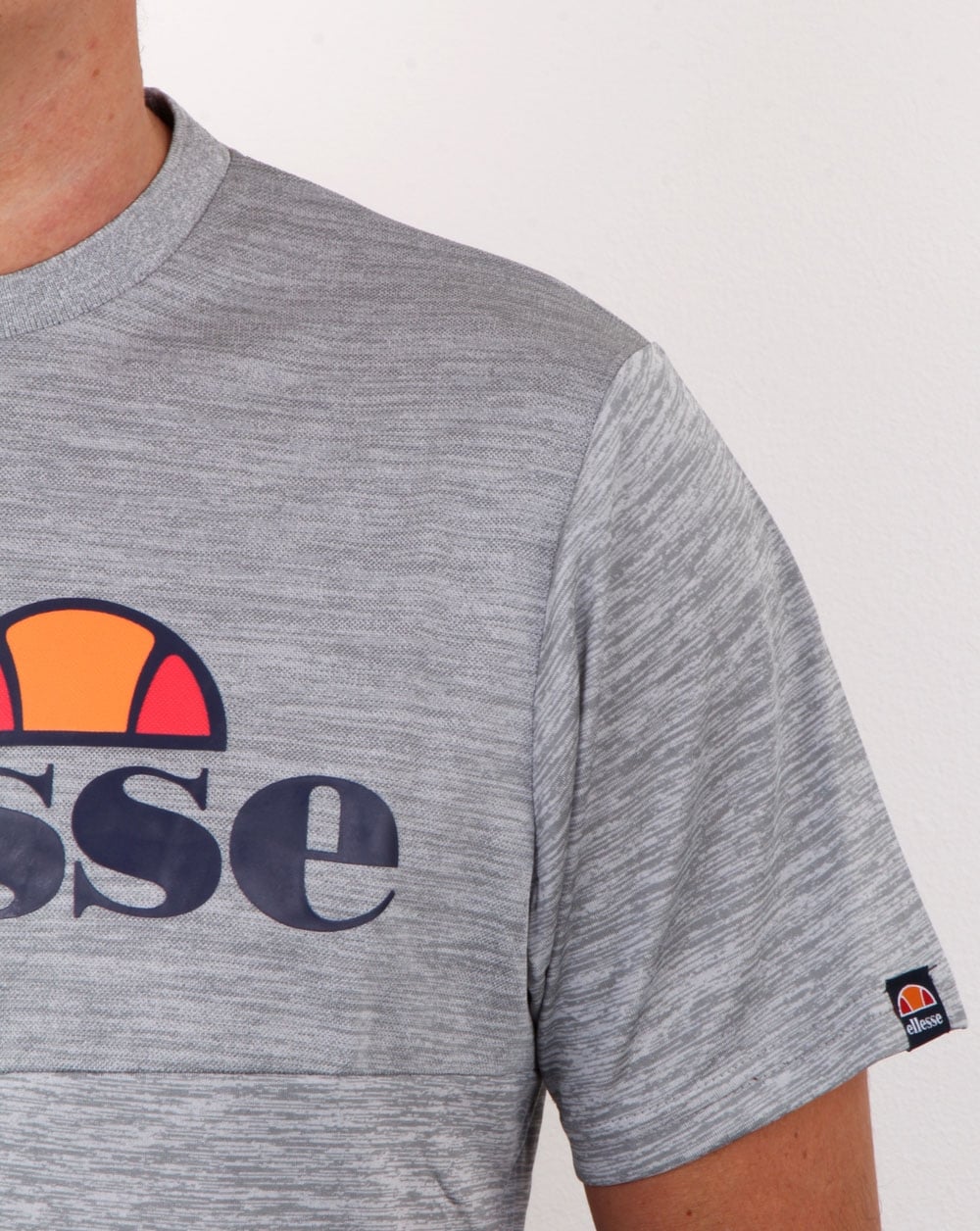 Ellesse Canzi T Shirt Grey Marl