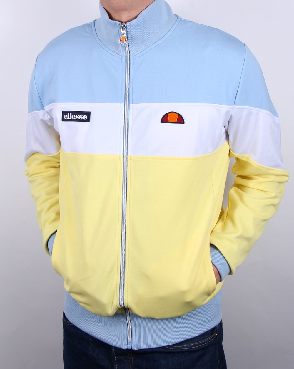 Ellesse Caprini Track Top Lemon/white/sky