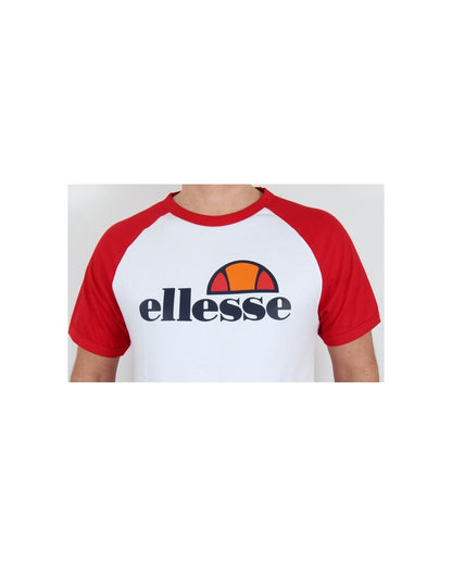 Ellesse Cassina Raglan S/s T-shirt White/red