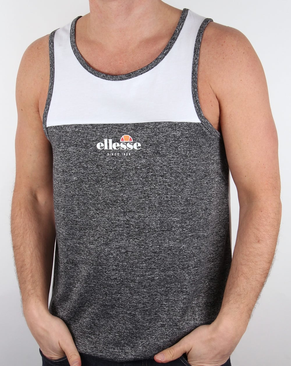 Ellesse Christiano Vest White/Charcoal