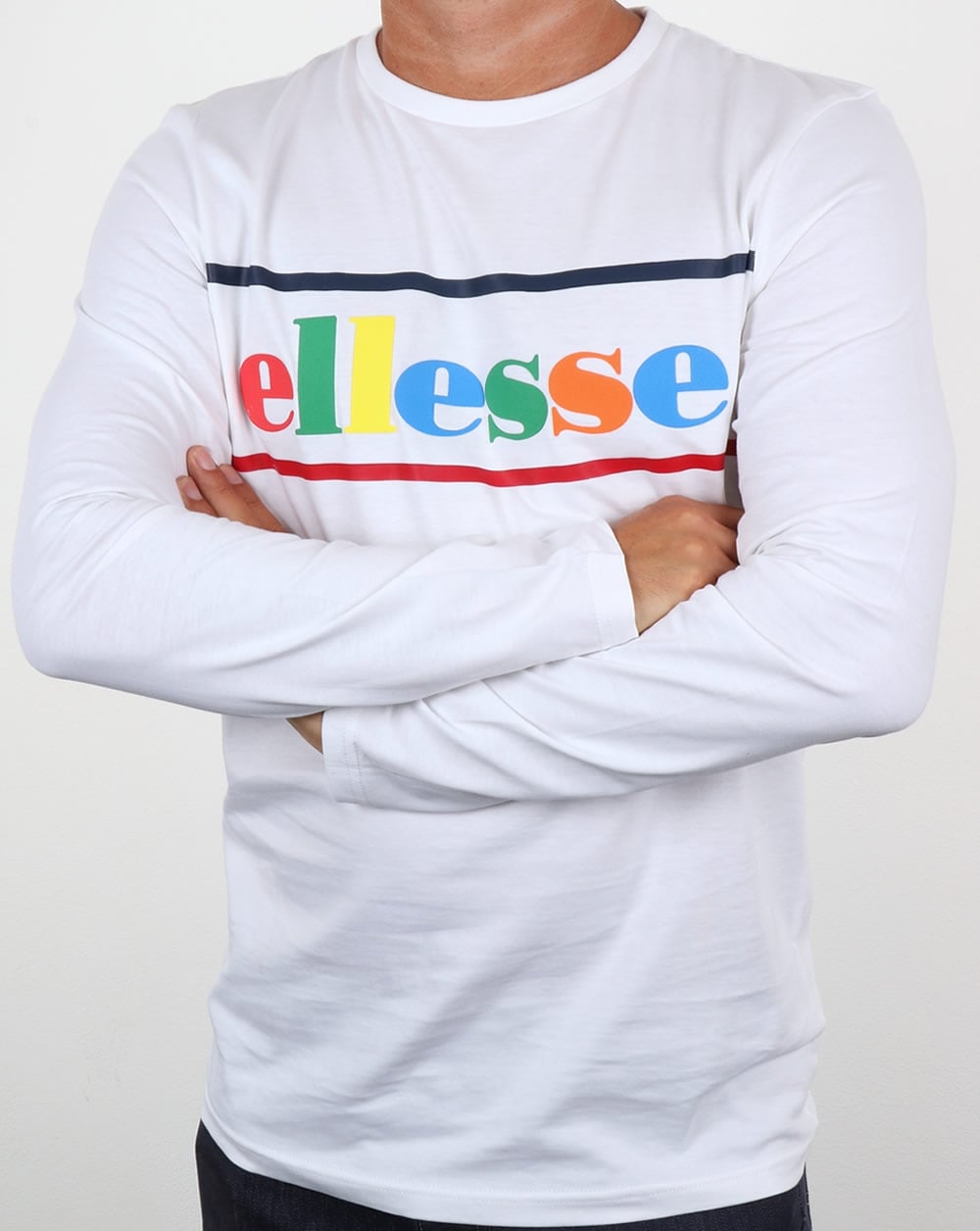 Ellesse Colours Long Sleeve T Shirt White